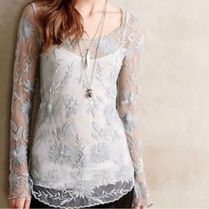 Anthropologie Everleigh Lace Top